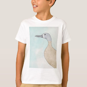 blue-winged teal duck watercolor art T-Shirt