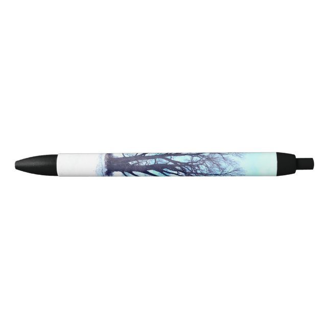 Blue Winter Black Ink Pen (Front)