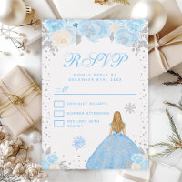 Blue Winter Blonde Hair Princess Sweet Sixteen