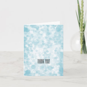 Blue Winter Bokeh Thank You