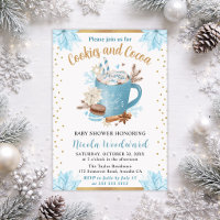 Blue Winter Cookies & Cocoa Baby Shower