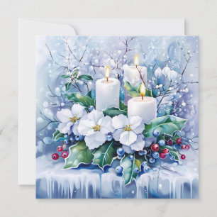Blue Winter Greeting Card