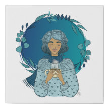 Blue Winter Leaves