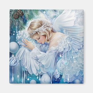Blue Winter Magnet