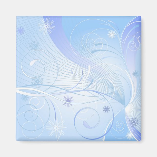 blue winter magnet (Front)