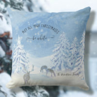 Blue Winter Snow Christmas be White Family Name