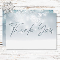 Blue Winter Snow Modern Wedding