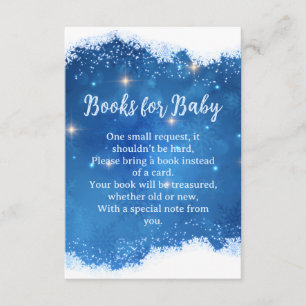 Blue Winter Wonderland Books for Baby Card