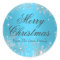 Blue Winter Wonderland Christmas Holiday Sticker