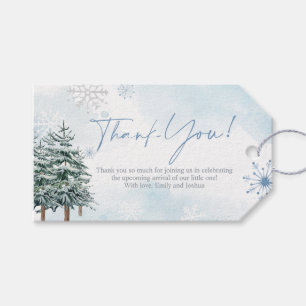 Blue Winter Wonderland Gift and Favour Tags