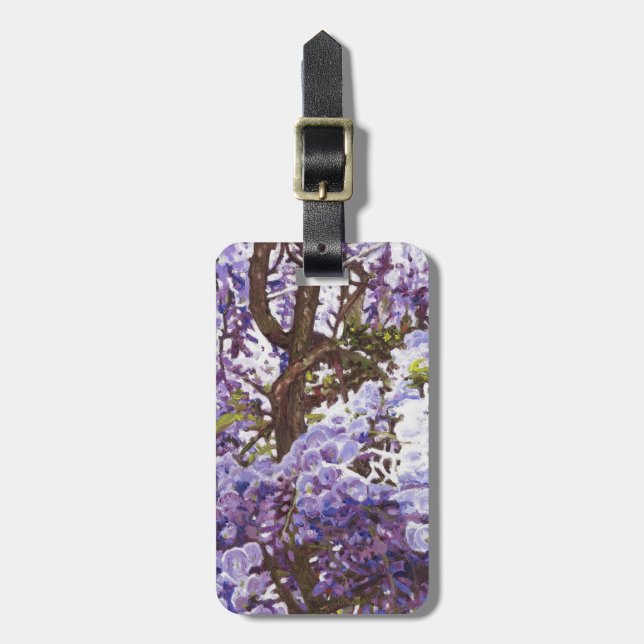 Blue wisteria 2011 luggage tag (Front Vertical)