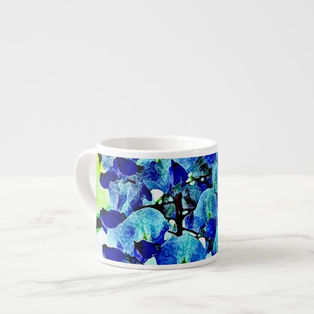 Blue Wisteria Espresso Cup (Front Left)