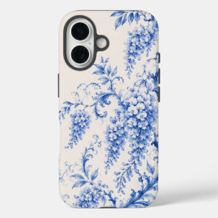 Blue Wisteria Floral Phone Case