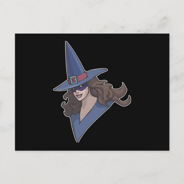 Blue Witch Postcard (Front)