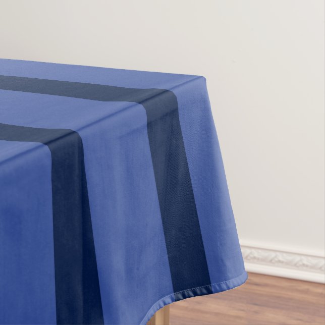 Blue With Blue Stripes Tablecloth (In Situ)