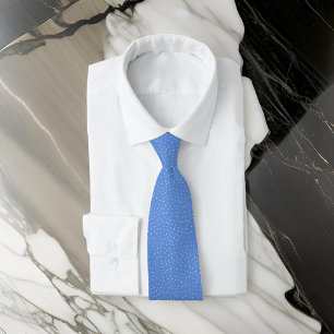 Blue with Specks Minimal Classy Tie
