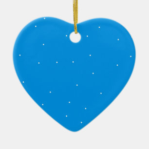 Blue with white dots accessories to customise ceramic tree decoration