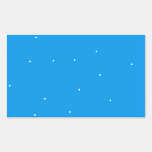 Blue with white dots accessories to customise rectangular sticker