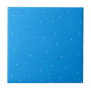 Blue with white dots accessories to customise tile