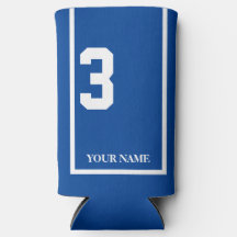 Blue with White Horse 3 Saddle Cloth Custom