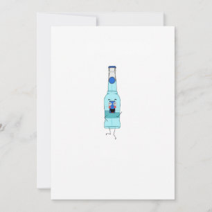 Blue WKD, drink, cute Invitation