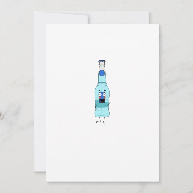 Blue WKD, drink, cute Invitation (Front)
