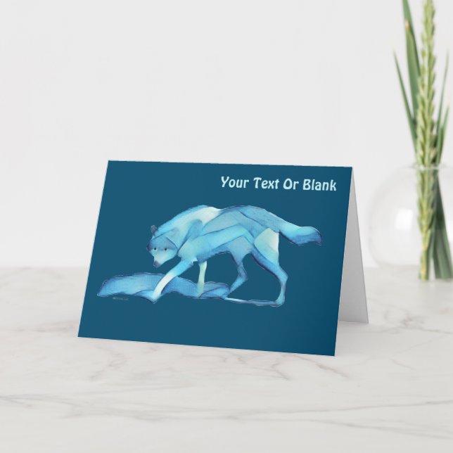 Blue Wolf Card (Front)