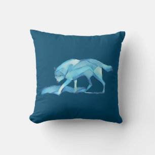 Blue Wolf Cushion