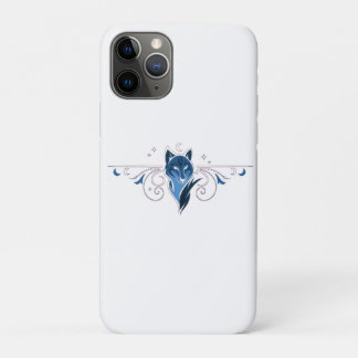 Blue wolf iPhone case