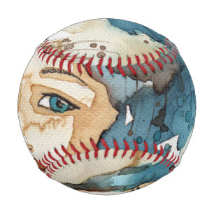 Blue Woman Baseball