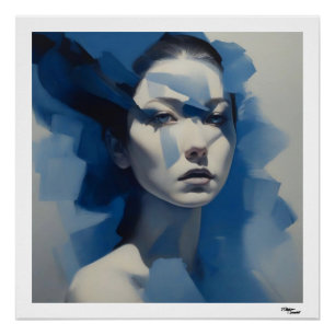 Blue Woman Poster