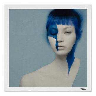 Blue Woman Poster