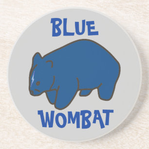 Blue Wombat Sandstone Coaster