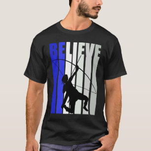 Blue Womens Believe Archery Inspirational Archer G T-Shirt
