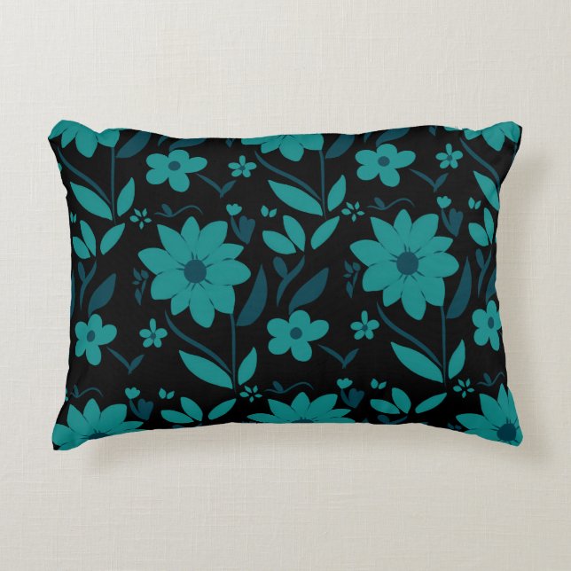 Blue Wood Decorative Cushion (Front)
