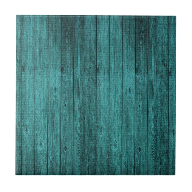 blue wood tile (Front)