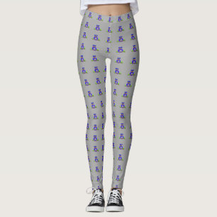 Blue Woodland Owl Leggings