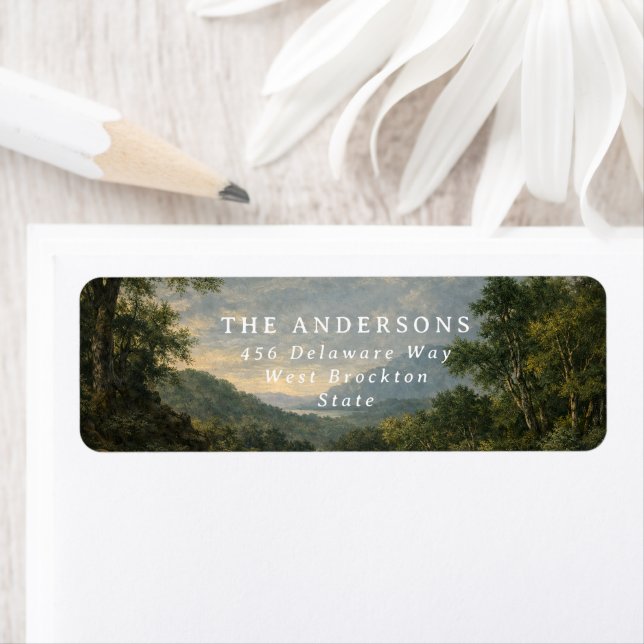 Blue woodland Wedding Vintage Tapestry elegant (Insitu)