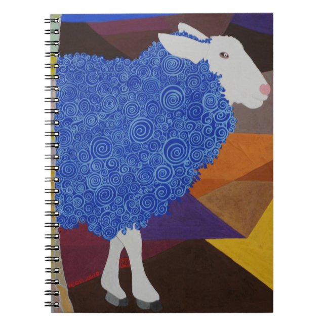 Blue Wool Sheep Notebook (Front)