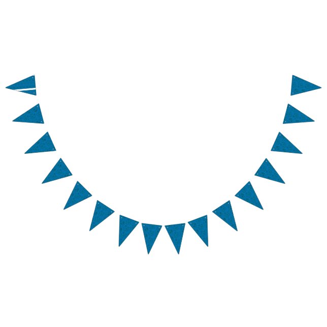 Blue wrapping paper featuring a geometric pattern  bunting  (All)