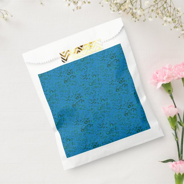 Blue wrapping paper featuring a geometric pattern  favour bags (Sealed)