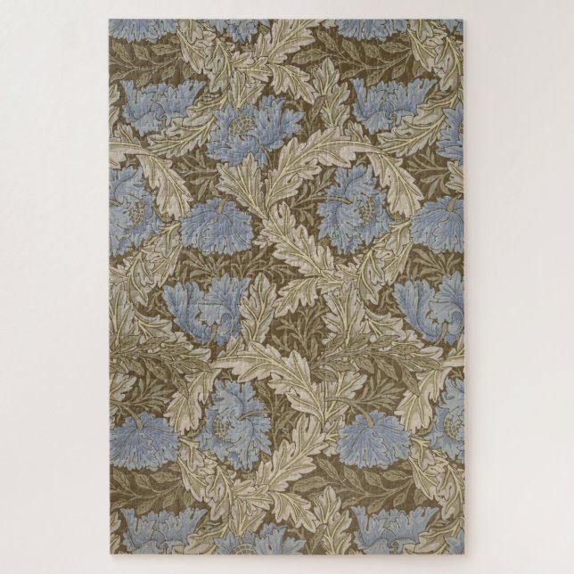 Blue Wreath Pattern (by William Morris) Jigsaw Puzzle (Vertical)