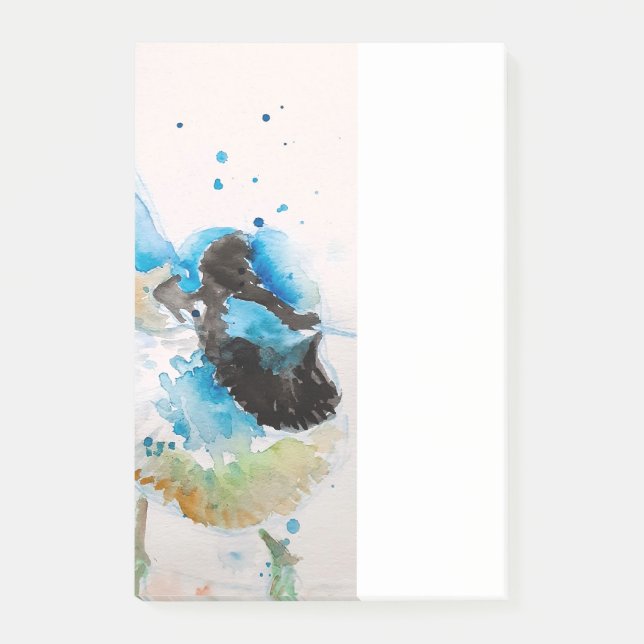 Blue Wren Bird Pattern Pink birds Post it Notes (Front)