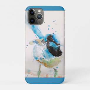 Blue Wren Watercolour Painting Australian Birds Case-Mate iPhone Case