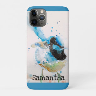 Blue Wren Watercolour Painting Australian Birds Case-Mate iPhone Case