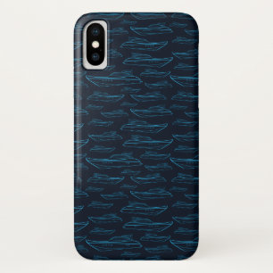 Blue Yacht Pattern Case-Mate iPhone Case