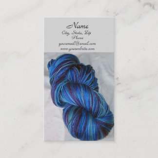 Blue Yarn Business Card