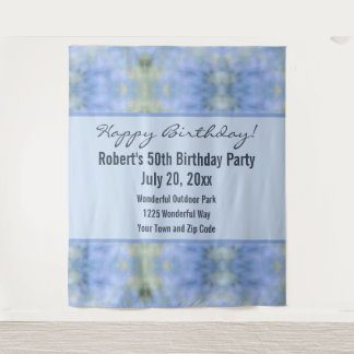 Blue Yellow Abstract Palo Verde Event Details Tapestry