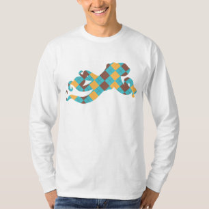 Blue & Yellow Argyle Octopus T-Shirt