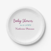 Blue yellow baby shower name date animal ear cute